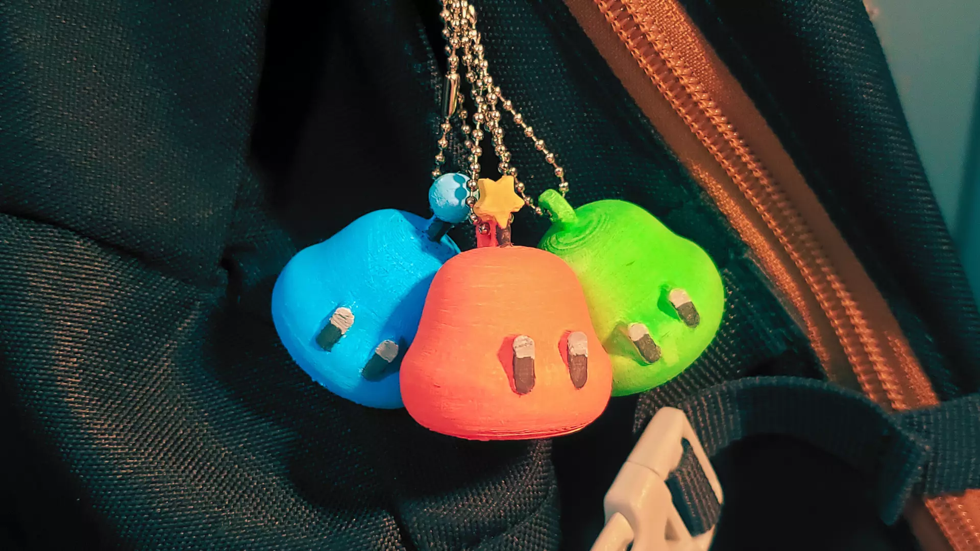 STARDEW VALLEY SLIME KEYCHAIN 3D print model
