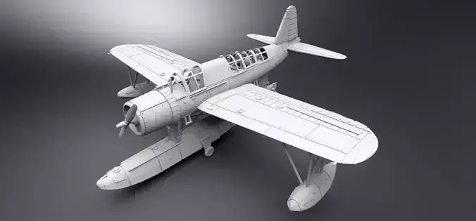 Vought OS2U Kingfisher Scale model 3D print model