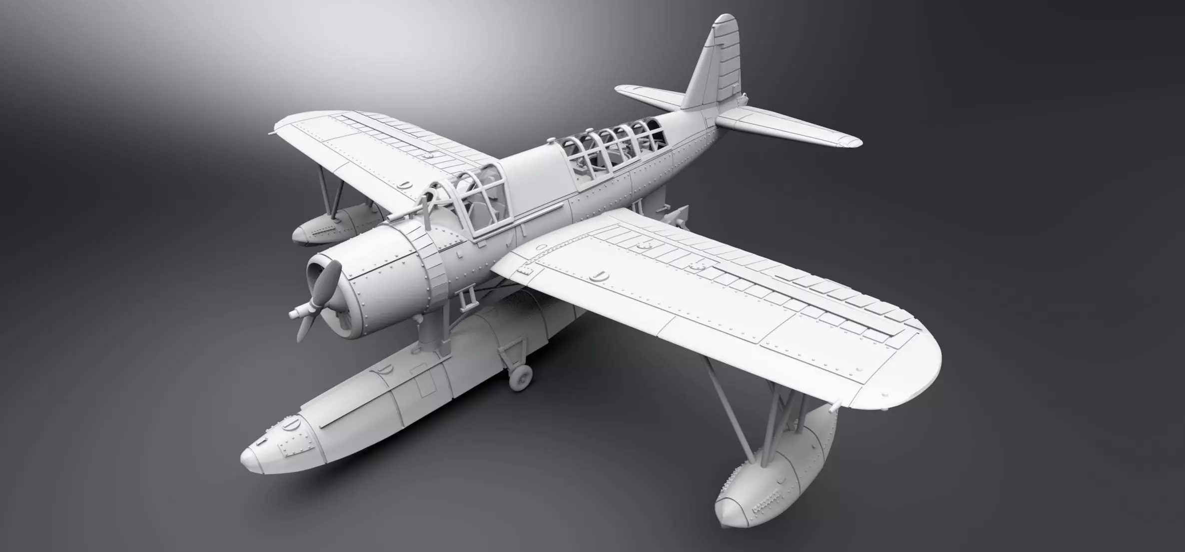 Vought OS2U Kingfisher Scale model 3D print model_0