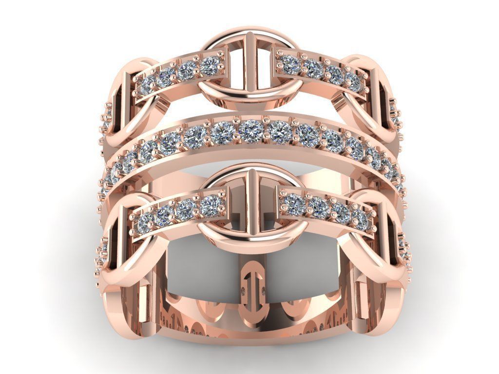 Hermes Ring Code-BAD045 3D print model_2