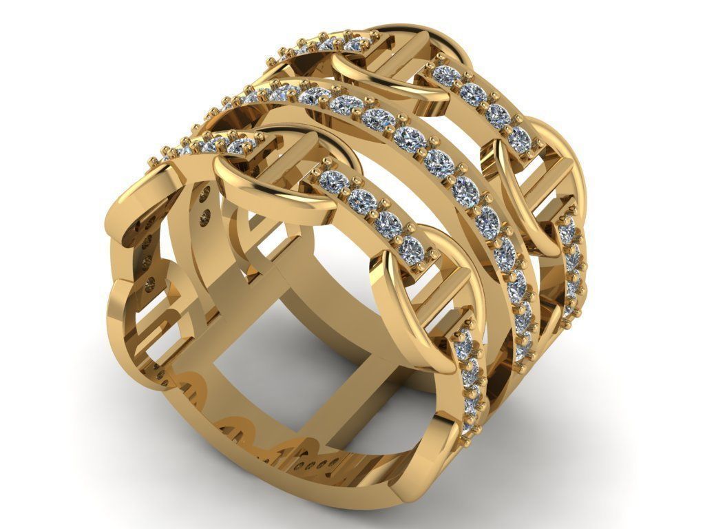 Hermes Ring Code-BAD045 3D print model_1