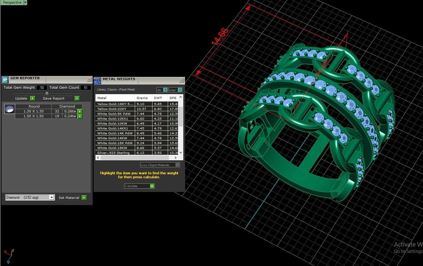 Hermes Ring Code-BAD045 3D print model_6