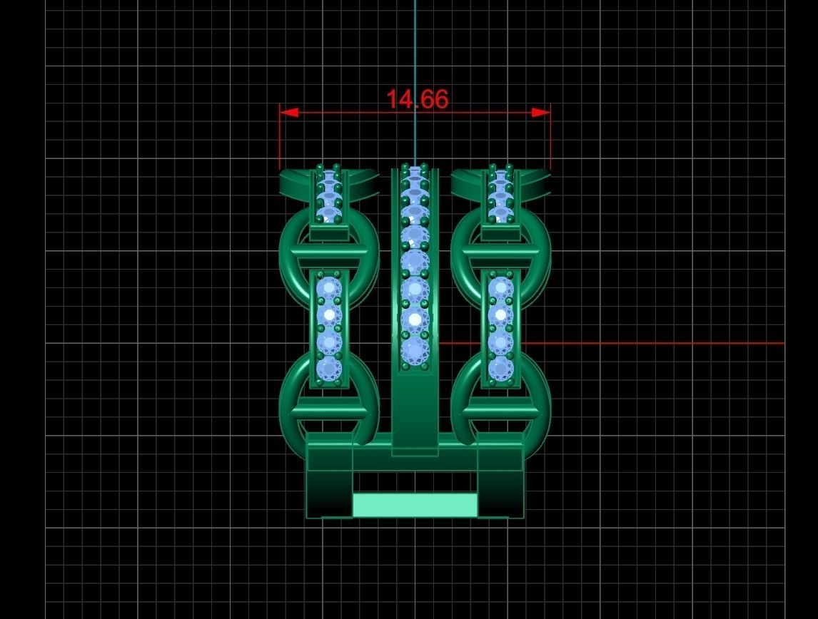 Hermes Ring Code-BAD045 3D print model_5