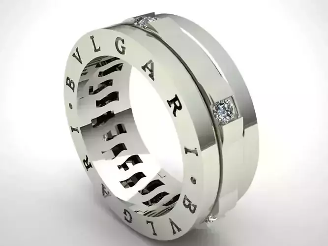 Bvlgari Ring Code-BAD053 Free 3D print model