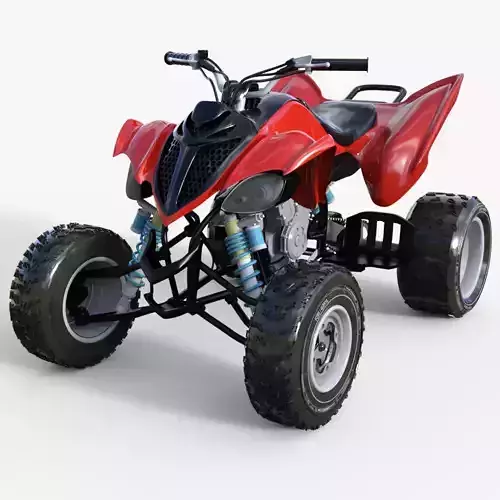 Atv Bike Low-poly 3D model