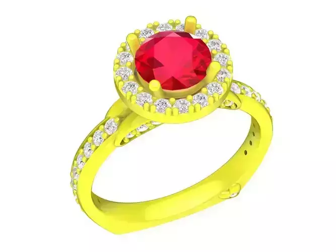 A5268 Luxury Diamond Halo Ring