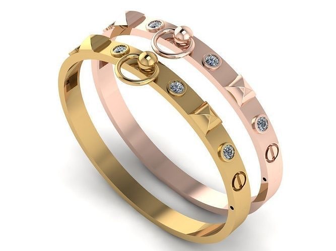 Hermes Braclets Code-BAD061 3D print model