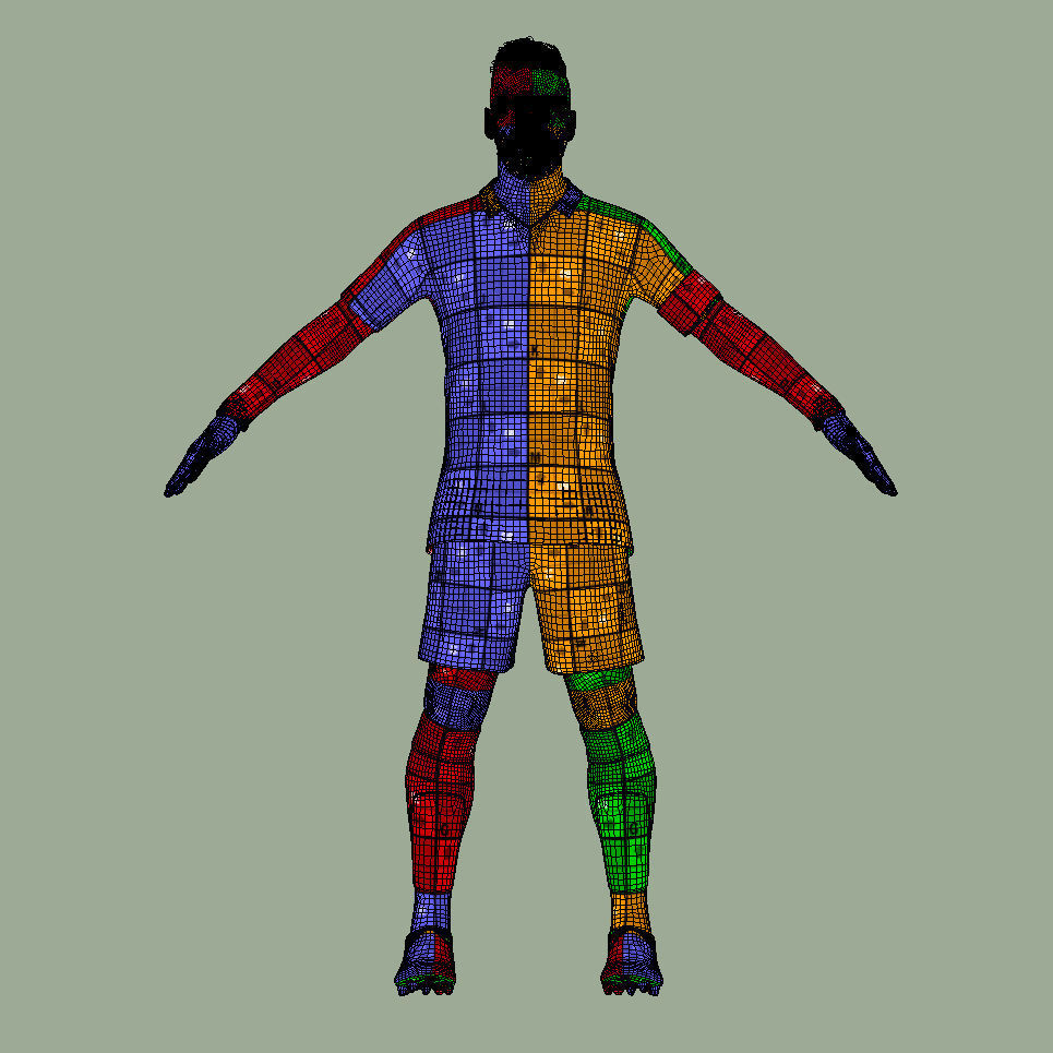T-Pose rigged Lionel Messi Inter Miami 24-25 3D model_8