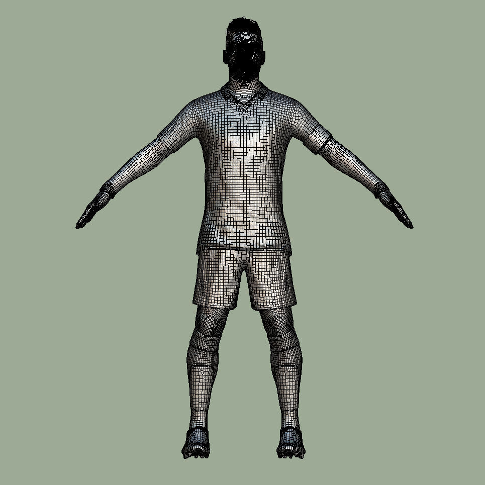 T-Pose rigged Lionel Messi Inter Miami 24-25 3D model_6