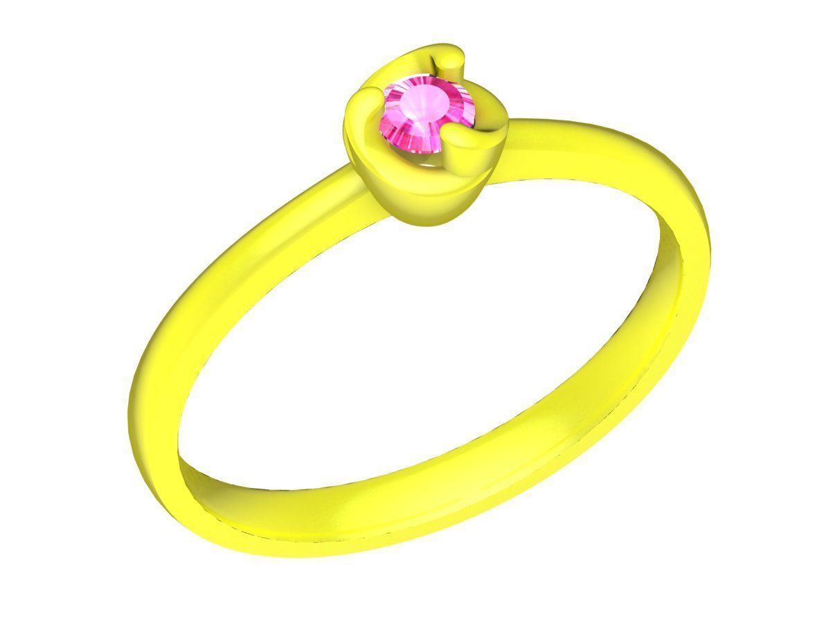 A5319 Eternity Diamond Women Ring 3D print model_1