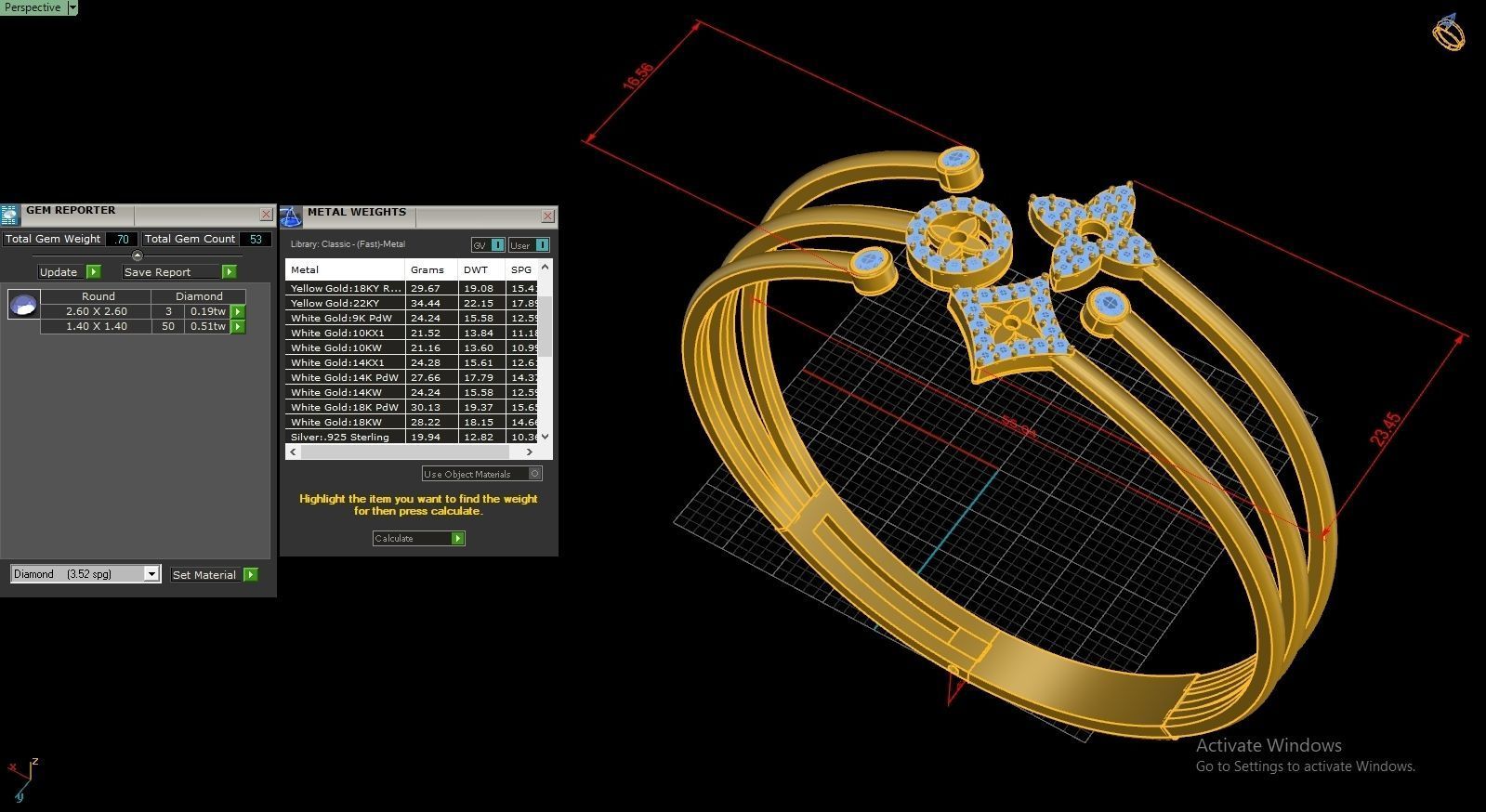 LOUIS VUITTON Braclets Code-BAD068 3D print model_5
