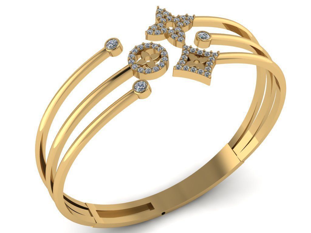 LOUIS VUITTON Braclets Code-BAD068 3D print model_1