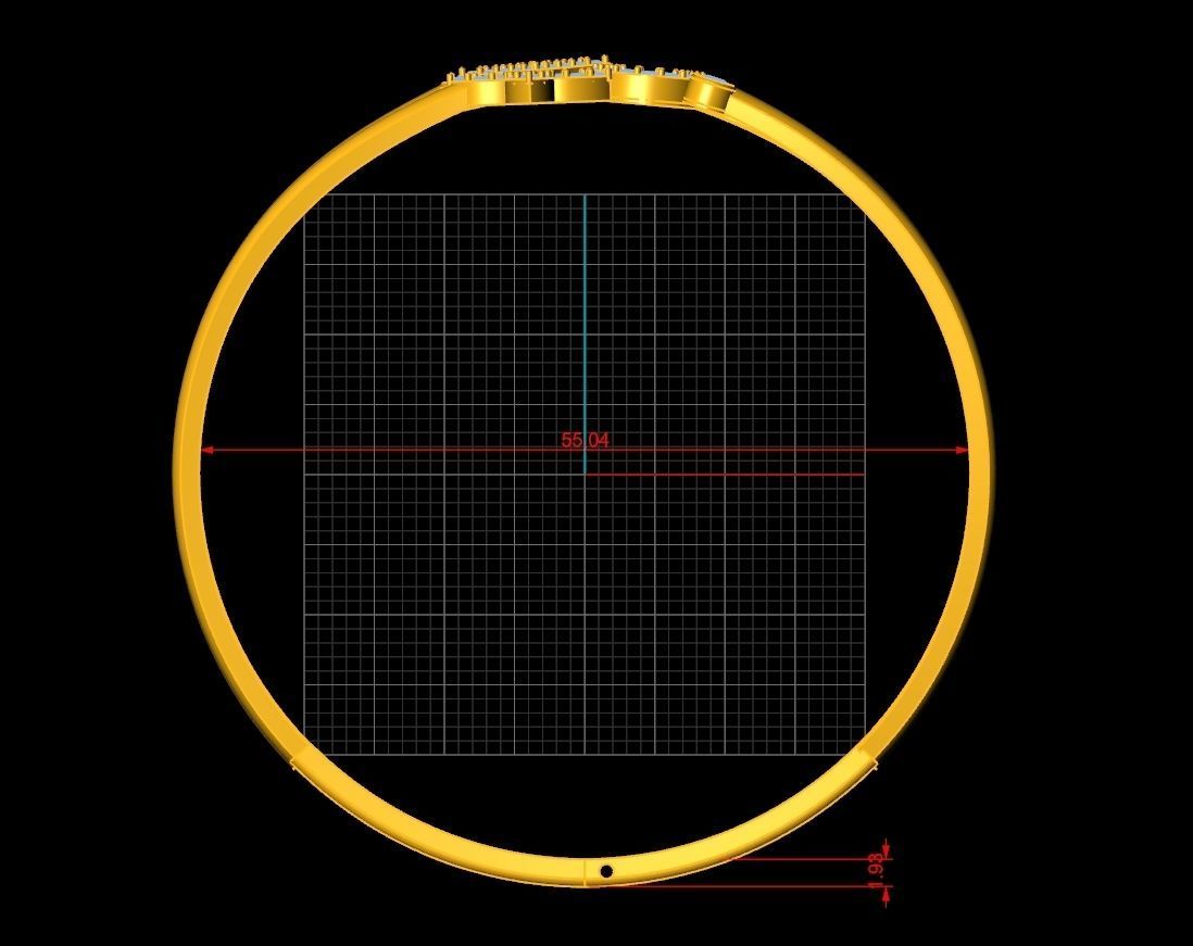 LOUIS VUITTON Braclets Code-BAD068 3D print model_3