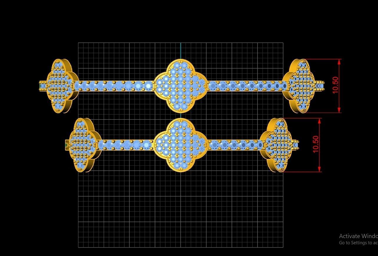 Van Cleef Arpels Braclets Code-BAD074 3D print model_2
