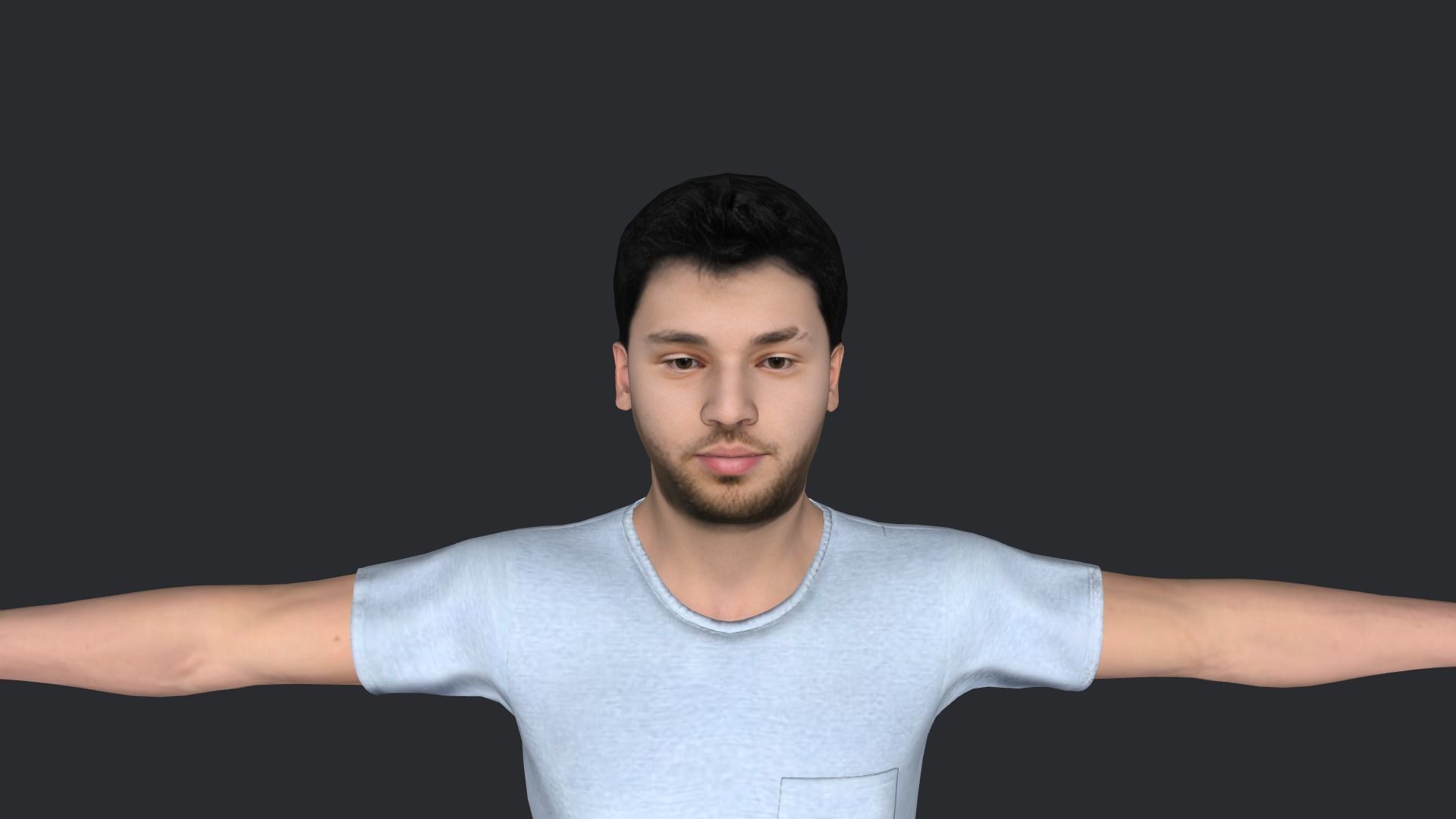 Adin Ross Hyper Realistic Full Body Rigged Character 3D model_2
