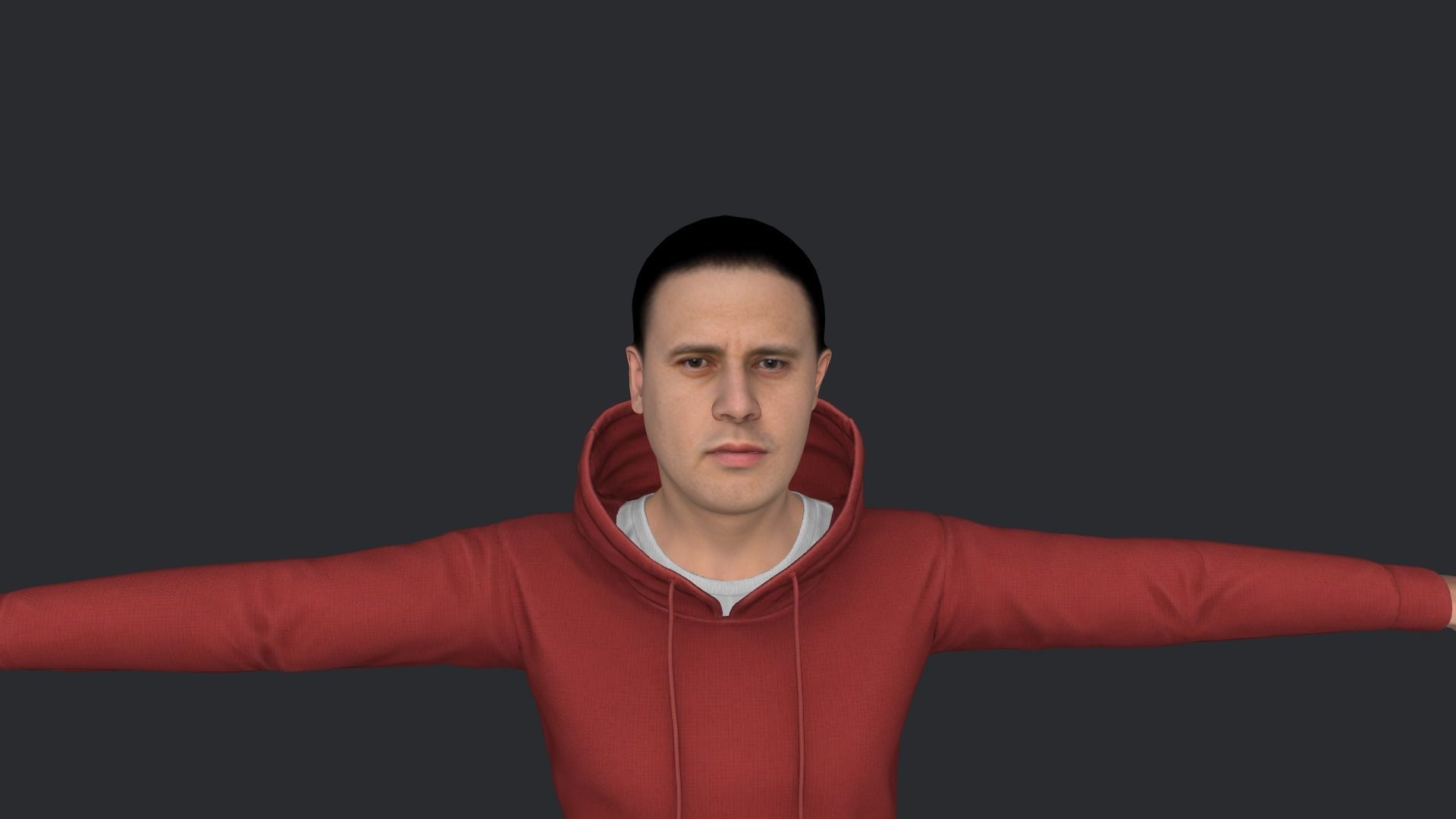 Crazy Legs Hyper Realistic Full Body Rigged Character 3D model_15