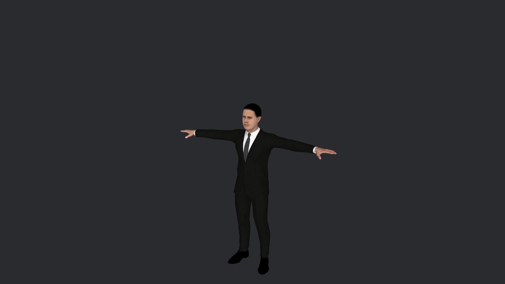 Crazy Legs Hyper Realistic Full Body Rigged Character 3D model_2