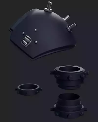 Final Fantasy VII - Cloud Accessories - Pauldron - Bracelets  3D print model