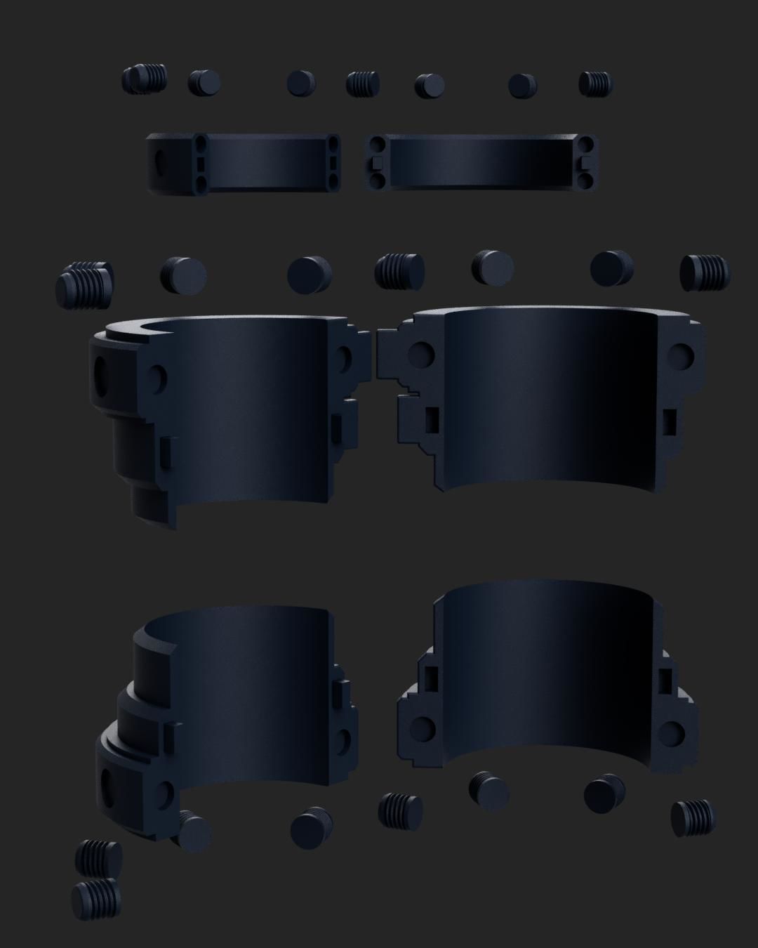 Final Fantasy VII - Cloud Accessories - Pauldron - Bracelets 3D print model_3