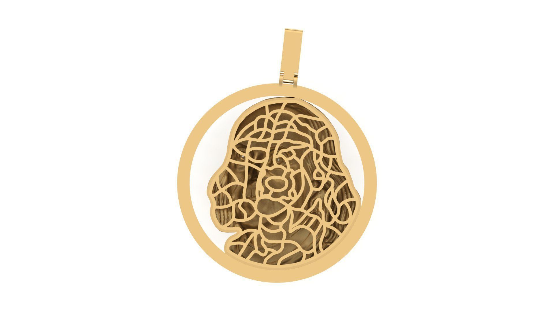 Brenjamin Franklin Pendant 3D print model 3D print model_6