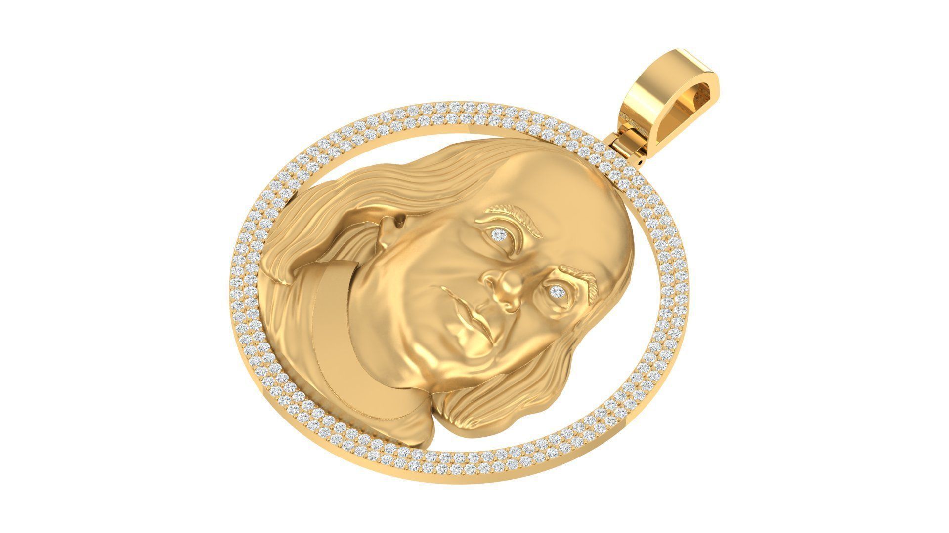 Brenjamin Franklin Pendant 3D print model 3D print model_3
