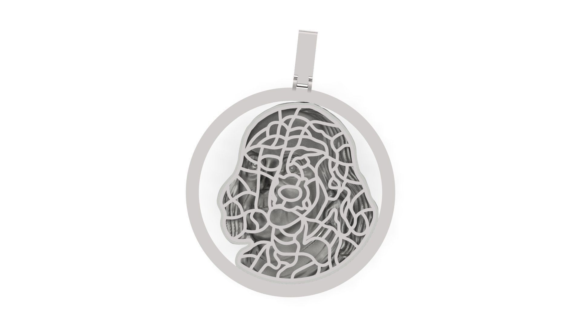 Brenjamin Franklin Pendant 3D print model 3D print model_7