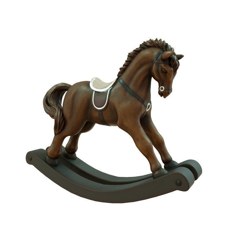 S00057 Rocking Horse 3dp 3D print model_10