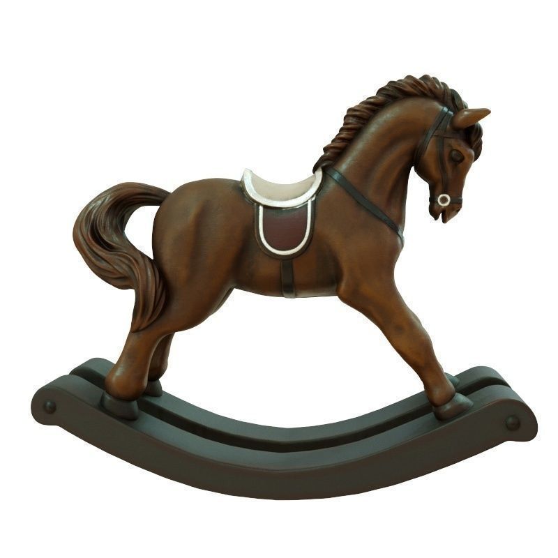 S00057 Rocking Horse 3dp 3D print model_6