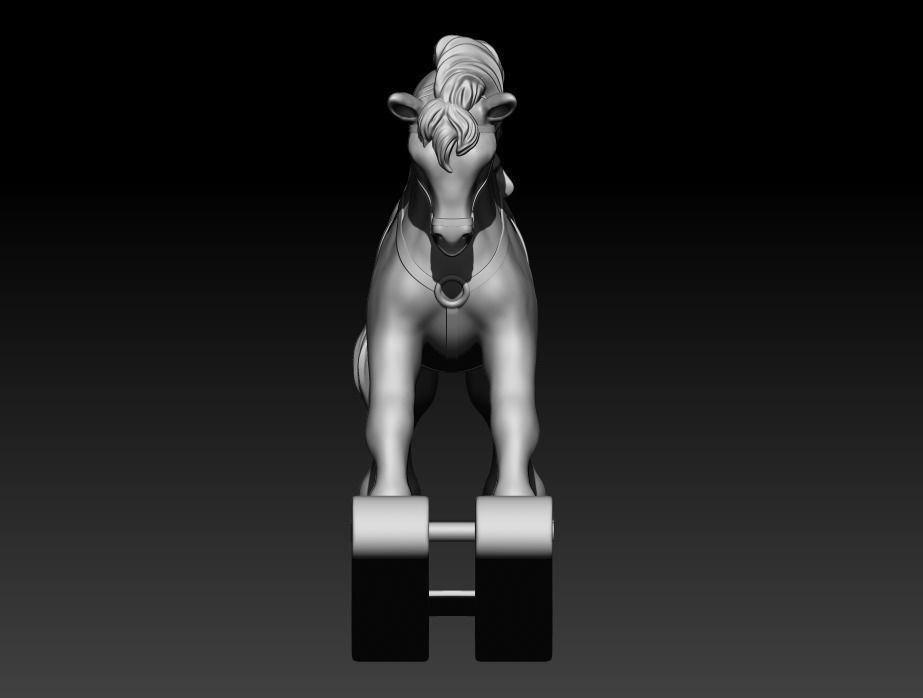 S00057 Rocking Horse 3dp 3D print model_7