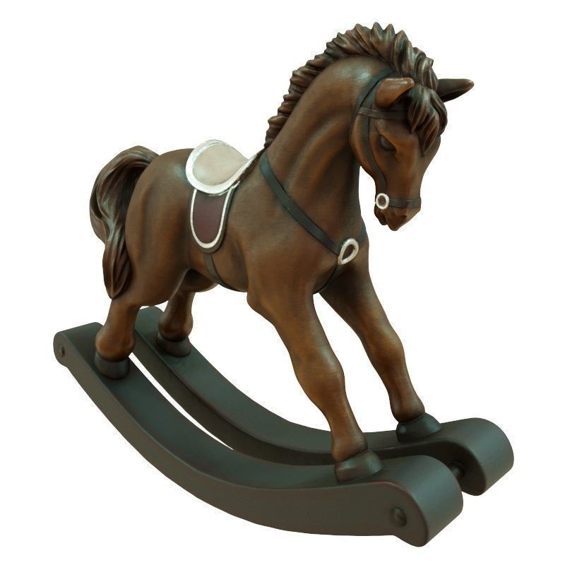 S00057 Rocking Horse 3dp 3D print model_13
