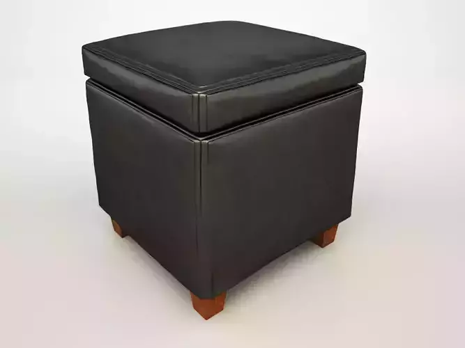 Cubes Ottoman Black 500902-CO