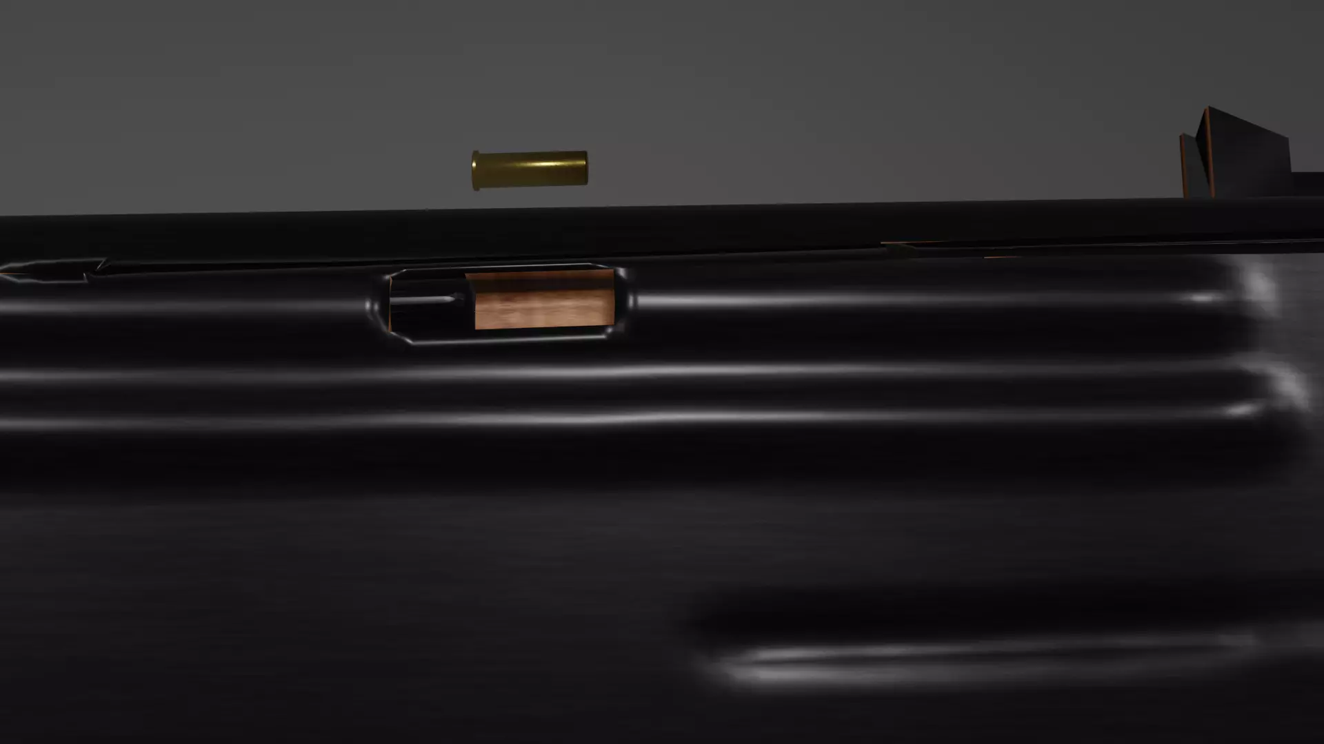 low poly ak47 gun 3d model Low-poly 3D model