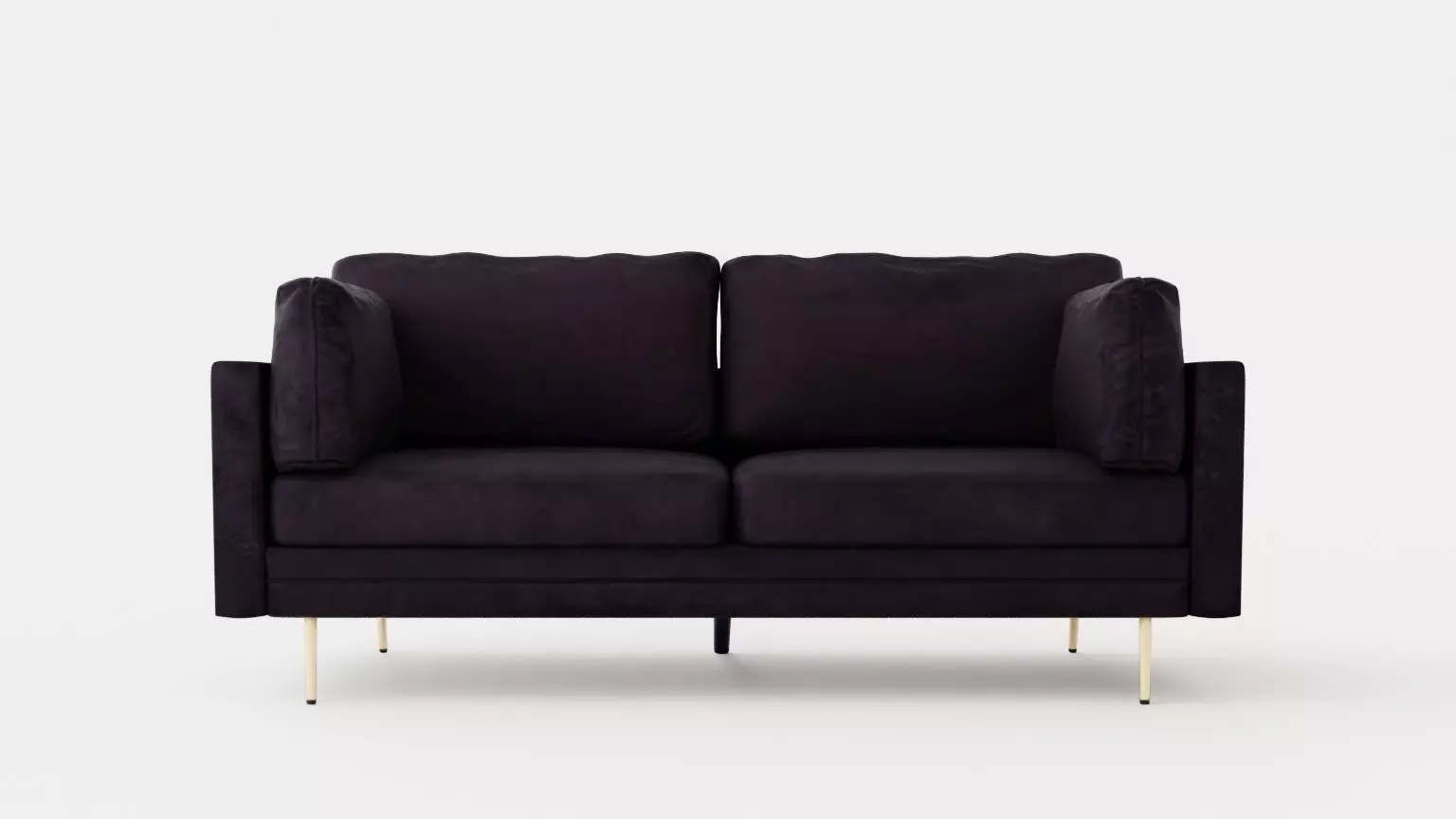 Bloom Velvet Sofa 3 Seater Low-poly 3D model
