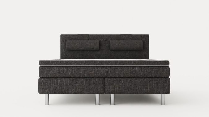 Belinda Continental Bed 180x200 Cm Low-poly 3D model