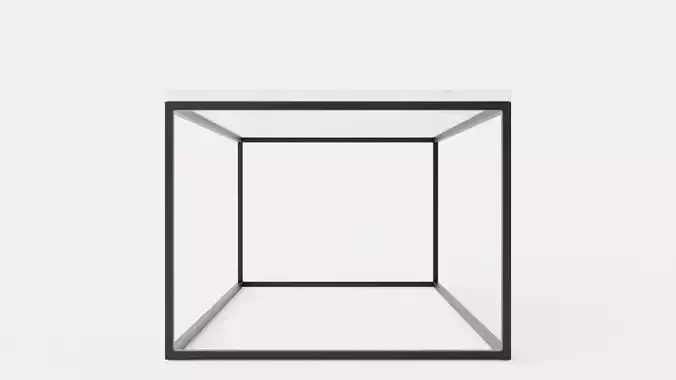 Carrie Coffee Table 120 Cm Marble White Black