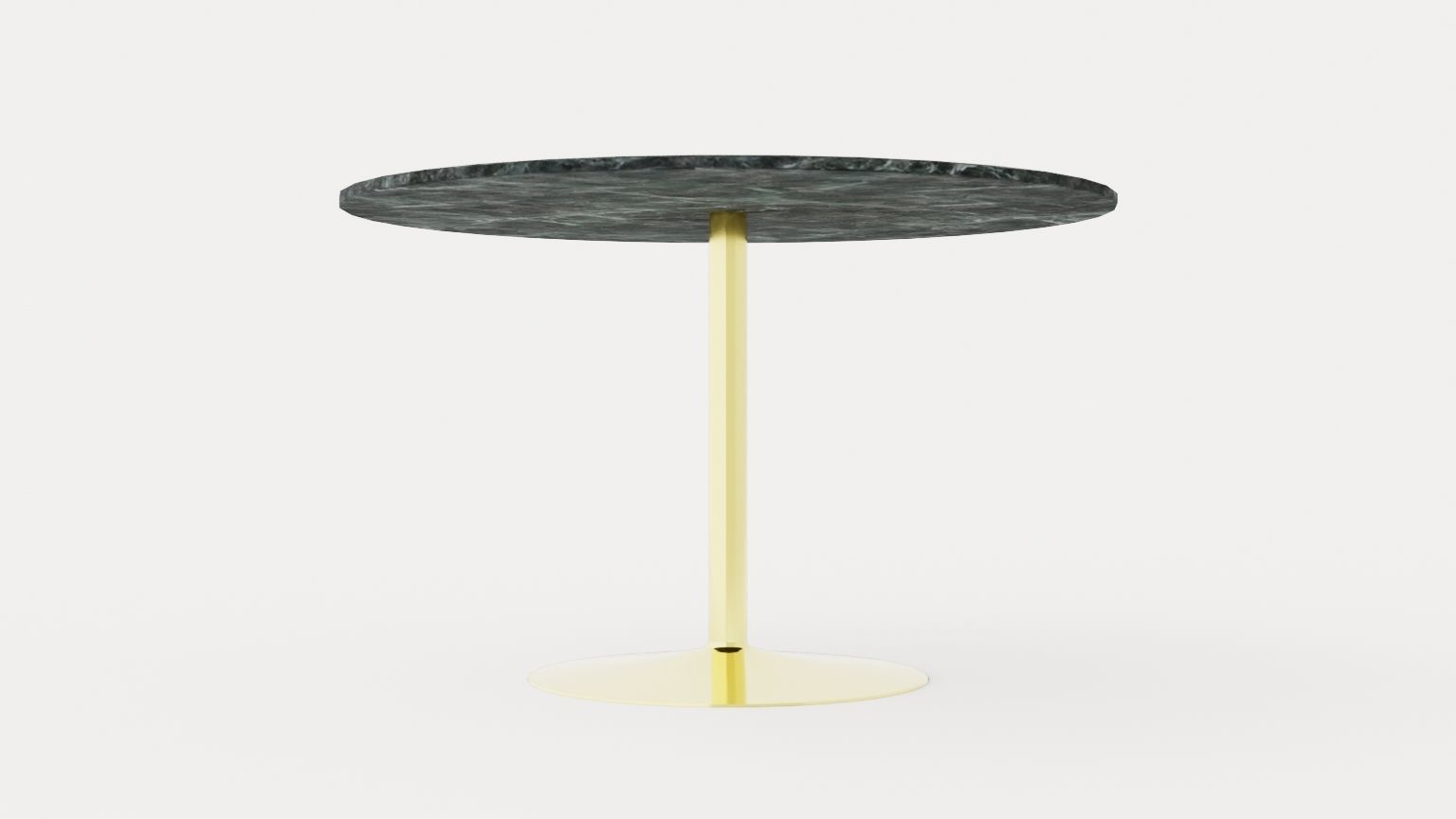Capri Dining Table 120 Cm Around Marble Low-poly 3D model_1