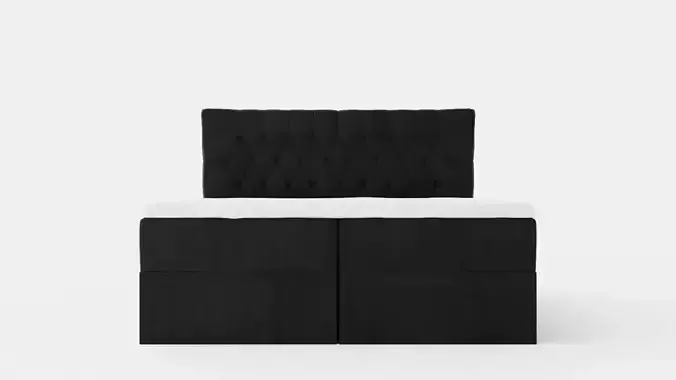 Boxy Box Bed 180x200 Cm Svart