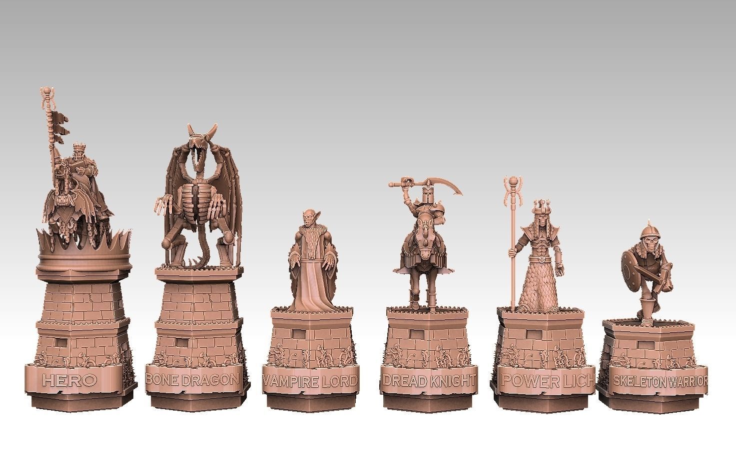 Heroes of Might and Magic 3 Chess Set 3D print model_4