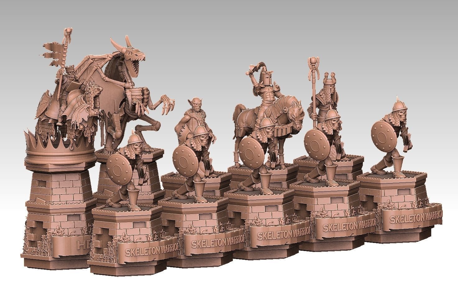 Heroes of Might and Magic 3 Chess Set 3D print model_7