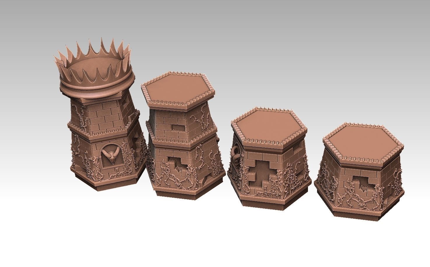 Heroes of Might and Magic 3 Chess Set 3D print model_17