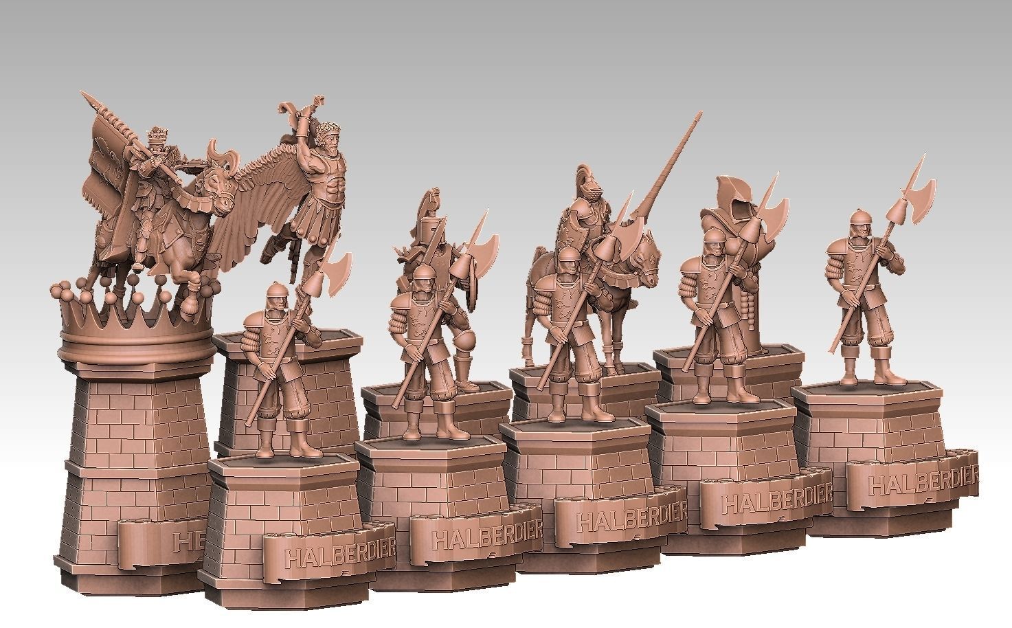 Heroes of Might and Magic 3 Chess Set 3D print model_6