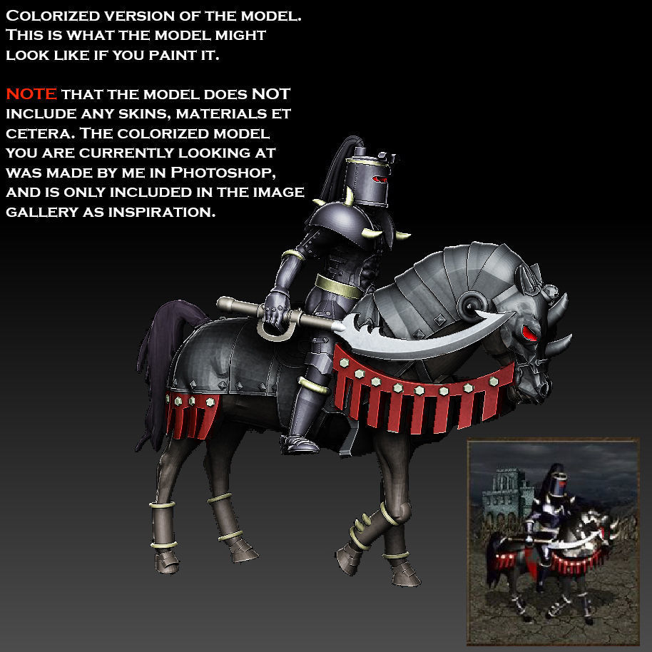 Heroes of Might and Magic 3 Chess Set 3D print model_3