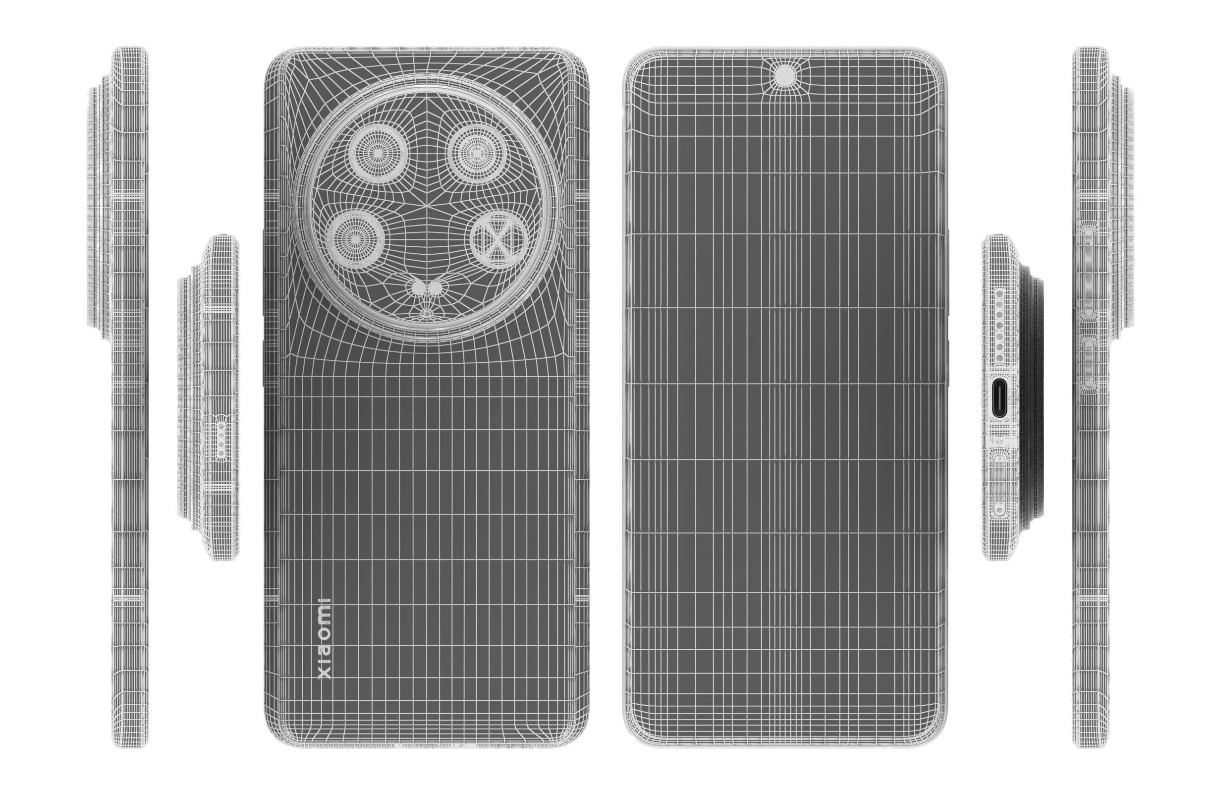 Xiaomi 14 Ultra Black 3D model_17