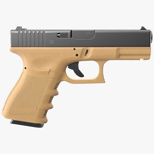 Glock 19 GEN 3 Olive 3D model