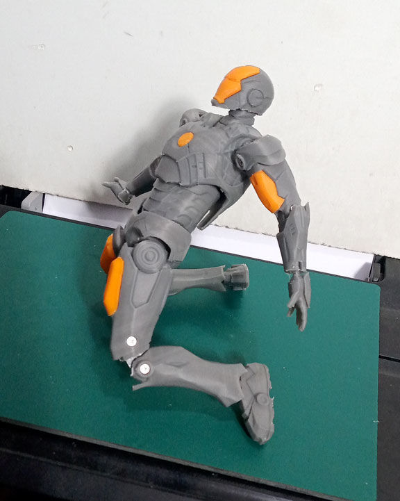 Iron Man Mark-VII Scale 1-10 Articulated Figure 3D print model_6