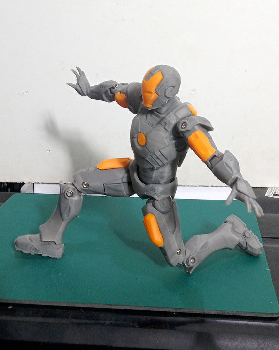 Iron Man Mark-VII Scale 1-10 Articulated Figure 3D print model_7