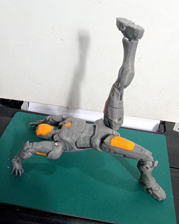 Iron Man Mark-VII Scale 1-10 Articulated Figure 3D print model_9