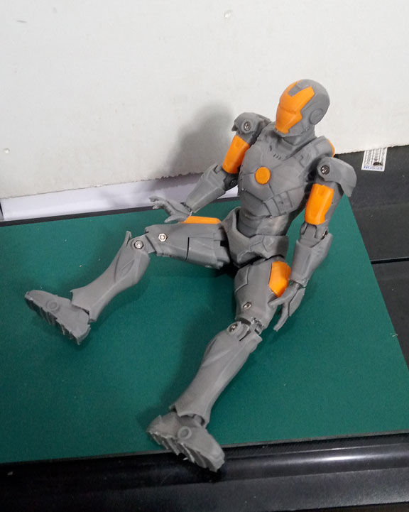Iron Man Mark-VII Scale 1-10 Articulated Figure 3D print model_8