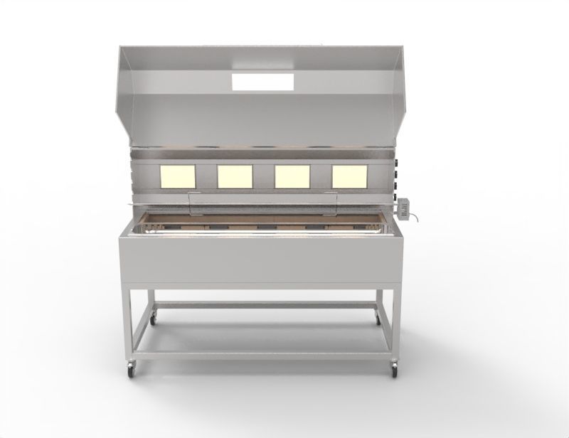 Barbecue Grill Machine 3D model_4