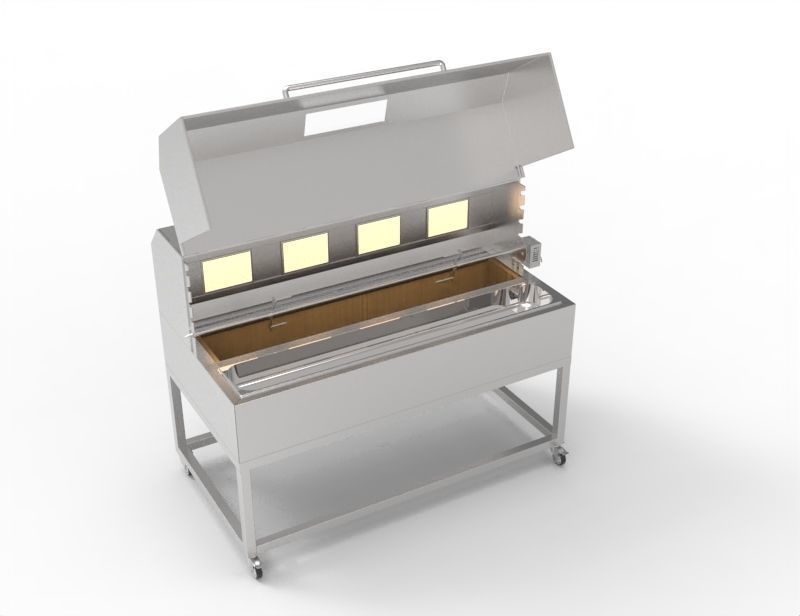 Barbecue Grill Machine 3D model_6